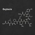 Oxytocin Hormone Structural chemical formula