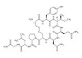 Oxytocin structural formula of molecular structure Royalty Free Stock Photo