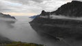 Oyfjorden when ascending Barden (659m), Isle of Senja, Finnmark County, Norway