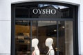 Oysho logo on Oysho`s shop