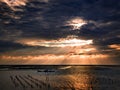 Oyster Farm Royalty Free Stock Photo