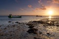 Oyster farm in Plouharnel bay