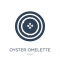 oyster omelette icon in trendy design style. oyster omelette icon isolated on white background. oyster omelette vector icon simple