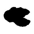 Oyster Ostreidae Silent On a Side View Silhouette Found In Map Of Ocean All Around The World. Good To Use For Element Print Book