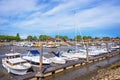 Oyster port of La Teste, Bassin d`Arcachon, France Royalty Free Stock Photo