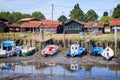 Oyster port of La Teste, Bassin d`Arcachon France Royalty Free Stock Photo