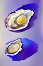 Oysters - abstract digital art