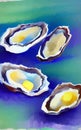 Oysters - abstract digital art