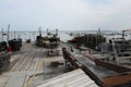 Oysters farm industry cages worker place farmers food market