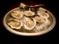 Oysters on the half-shell Royalty Free Stock Photo