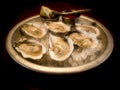 Oysters on the half-shell Royalty Free Stock Photo