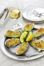 oysters rockefeller Royalty Free Stock Photo