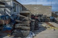 Oysters shacks Royalty Free Stock Photo