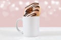 11 oz. Coffee Mug Mockup with Delicious Donut