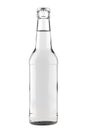 12 Oz Glass Beer Or Soda Bottle Isolated On White.
