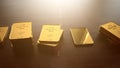 1 Oz Gold Bars Royalty Free Stock Photo