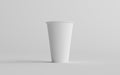 16 oz. Single Wall Paper Large Coffee Cup Mockup - One Cup. 3D Illustration