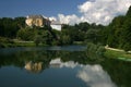 Ozalj castle above river Royalty Free Stock Photo