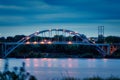 Ozark, Arkansas Bridge at Night