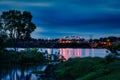 Ozark, Arkansas Bridge at Night