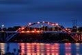 Ozark, Arkansas Bridge at Night