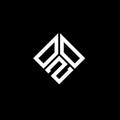 OZO letter logo design on black background. OZO creative initials letter logo concept. OZO letter design Royalty Free Stock Photo