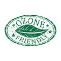Ozone friendly grunge rubber stamp Royalty Free Stock Photo