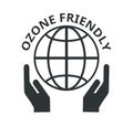 Ozone friendly symbol. Concept of regulations and ecology Royalty Free Stock Photo