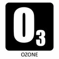 Ozone icon illustration Royalty Free Stock Photo