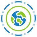 ozone icon vector sign symbol graphic illustration