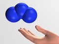 Ozone molecule