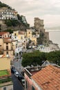 ÃÂ¡ozy little town on the Amalfi Coast - Cetara. Lovely old traditional courtyards with stairs. Summer seaside resort. Holidays in