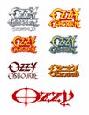 Ozzy Osbourne vector logos. Royalty Free Stock Photo