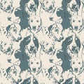 Dogs seamless pattern, pets or dog print,