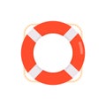 Lifebuoy and lifeguard, lifesaver, ring lifebuoys life safety survival swimming saver concept.