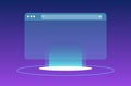 Browser mockup screen and browser windows for internet ui. Royalty Free Stock Photo