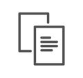 Clipboard related icon. Royalty Free Stock Photo