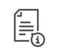 Document and paperwork icon. Royalty Free Stock Photo