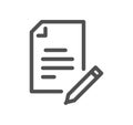 Document and paperwork icon. Royalty Free Stock Photo