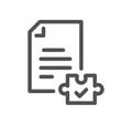 Document and paperwork icon. Royalty Free Stock Photo