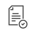 Document and paperwork icon. Royalty Free Stock Photo