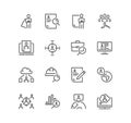 Set of headhunting related icons.