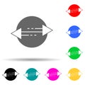 p2p connection multi color style icon. Simple glyph, flat vector of web development icons for ui and ux, website or mobile Royalty Free Stock Photo