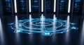 A P I Gateway Interface Blue Digital Technology Server Room Royalty Free Stock Photo
