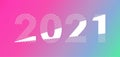 2021 designs, 2021 new year Isolated on soft colored background Royalty Free Stock Photo