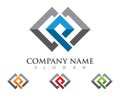 P Letter Property Logo Template