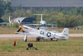 P-51 Mustang fighter plane Royalty Free Stock Photo