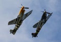 P-51 Mustang and Spitfire Royalty Free Stock Photo