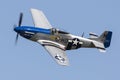 P-51 Mustang at the 2019 Thunder Over Michigan Airshow Royalty Free Stock Photo