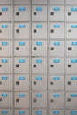 P. o. box, mail box or p o boxes with numbrers Royalty Free Stock Photo